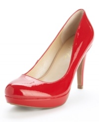 Perfectly polished with a smooth almond toe. Marc Fisher's Sydney platform pumps can take you from day-to-night with the most stylish ease. Perfectly polished with a smooth almond toe. Marc Fisher's Sydney platform pumps can take you from day-to-night with the most stylish ease.