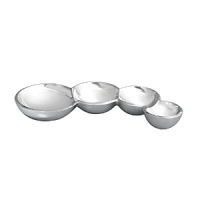 Created by Lisa Smith, this curved set of joined bowls is as sensual as it is functional. Created by Lisa Smith, this curved set of joined bowls is as sensual as it is functional.