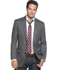Paired with a colorful tie, this Izod sport coat is a strong statement maker. Paired with a colorful tie, this Izod sport coat is a strong statement maker.