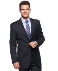 A timeless American standard. This good-looking navy blazer from Tommy Hilfiger offers an updated trim fit. A timeless American standard. This good-looking navy blazer from Tommy Hilfiger offers an updated trim fit.