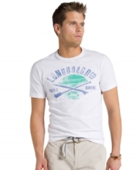 Keep your head above water. Stay stylish even on the days when relaxing is your focus with this graphic t-shirt from Izod. Keep your head above water. Stay stylish even on the days when relaxing is your focus with this graphic t-shirt from Izod.