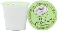 Twinings Pure Peppermint Tea, K-Cup Portion Pack for Keurig K-Cup Brewers 24-Count Twinings Pure Peppermint Tea, K-Cup Portion Pack for Keurig K-Cup Brewers 24-Count