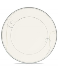 Fluid platinum scrolls glide freely throughout this beautiful fine china salad plate from Noritake. Easy to match with any decor, the fresh and elegant Platinum Wave collection of dinnerware and dishes exudes a timeless look for fine dining or luxurious everyday meals. Fluid platinum scrolls glide freely throughout this beautiful fine china salad plate from Noritake. Easy to match with any decor, the fresh and elegant Platinum Wave collection of dinnerware and dishes exudes a timeless look for fine dining or luxurious everyday meals.