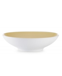 With clean lines and splashes of gold, the Kealia cereal bowl dishes out casual fare with modern elegance, plus all the convenience of dishwasher- and microwave-safe stoneware from Noritake. With clean lines and splashes of gold, the Kealia cereal bowl dishes out casual fare with modern elegance, plus all the convenience of dishwasher- and microwave-safe stoneware from Noritake.