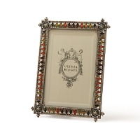 The Olivia Riegel Peridot & Topaz Enamel Frame is Harlequin inspired. In peridot and topaz Swarovski crystals and enamel. The Olivia Riegel Peridot & Topaz Enamel Frame is Harlequin inspired. In peridot and topaz Swarovski crystals and enamel.