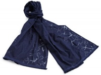 Lilly Pulitzer Women's Murfee Burnout Scarf, True Navy Hanker for An Anchor, One Size Lilly Pulitzer Women's Murfee Burnout Scarf, True Navy Hanker for An Anchor, One Size