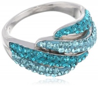 Carnevale Sterling Silver Swarovski Elements Ring, Size 7 Carnevale Sterling Silver Swarovski Elements Ring, Size 7