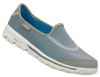 Skechers Women's Go Recovery Slip-On,Grey/Turquoise,10 M US