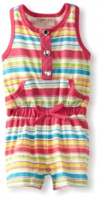Carter's Watch the Wear Baby-Girls Infant Romper With Stripes And Large Front Pocket, Fushia Purple, 24 Months Carter's Watch the Wear Baby-Girls Infant Romper With Stripes And Large Front Pocket, Fushia Purple, 24 Months