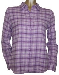 Juniors / Womens Long Sleeve Button Up Pastel Flannel Shirt Juniors / Womens Long Sleeve Button Up Pastel Flannel Shirt