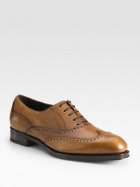 EXCLUSIVELY AT SAKS. Luxurious saddle calfskin boasts lace-up styling and wingtip perforations.Calfskin upperLeather liningPadded insoleLeather soleMade in Italy EXCLUSIVELY AT SAKS. Luxurious saddle calfskin boasts lace-up styling and wingtip perforations.Calfskin upperLeather liningPadded insoleLeather soleMade in Italy