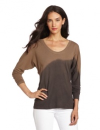 C&C California Women's Long Sleeve Dolman Twist Tee, Faded Black, X-Small C&C California Women's Long Sleeve Dolman Twist Tee, Faded Black, X-Small