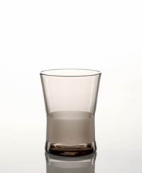 Crafted with a unique frosted band, this stylish double old fashioned glass makes everyday drinks a little more luxe. Crafted with a unique frosted band, this stylish double old fashioned glass makes everyday drinks a little more luxe.