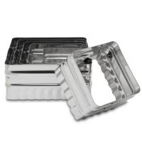 Ateco 6-Piece Double Sided Square Cutter Set Ateco 6-Piece Double Sided Square Cutter Set