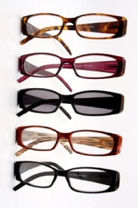 Spring Hinge Plastic Reading Glasses +1.50 (5 Pairs) , Includes Sunglass Readers Spring Hinge Plastic Reading Glasses +1.50 (5 Pairs) , Includes Sunglass Readers