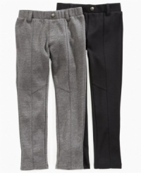 A style that's serious and sweet, these seamed ponte pants from DKNY give her look a sophisticated twist. A style that's serious and sweet, these seamed ponte pants from DKNY give her look a sophisticated twist.