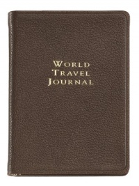 Graphic Image World Travel Journal, Goatskin Leather, Mocha (TJIMRBLGTIMOC)