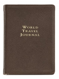 Graphic Image World Travel Journal, Goatskin Leather, Mocha (TJIMRBLGTIMOC)