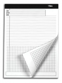 TOPS Docket Gold Project Planning Pad, 8.5 x 11.75 Inch, Grid on Bottom, 40 Sheets, 4-Pack, White (77101) TOPS Docket Gold Project Planning Pad, 8.5 x 11.75 Inch, Grid on Bottom, 40 Sheets, 4-Pack, White (77101)