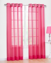 Polka dots and daisy-carved finials create a purely energetic update for your window's view with the Daisy window panel from Regal. This fun sheer offers bold design and fashion-forward spunk that will surely enliven your decor! Polka dots and daisy-carved finials create a purely energetic update for your window's view with the Daisy window panel from Regal. This fun sheer offers bold design and fashion-forward spunk that will surely enliven your decor!