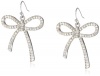 Betsey Johnson Iconic Blue Sea Crystal Bow Drop Earrings