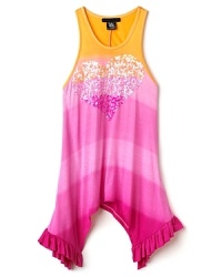 Flowers By Zoe Girls' Ombre Sequin Heart Tunic - Sizes 4-6X Flowers By Zoe Girls' Ombre Sequin Heart Tunic - Sizes 4-6X