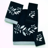 Avanti Madison Bath Towel, Black Avanti Madison Bath Towel, Black