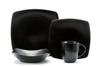 Red Vanilla Black Rice 16-Piece Dinnerware Set Red Vanilla Black Rice 16-Piece Dinnerware Set