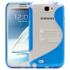 Fosmon HYBO-SK Series PC + TPU Hybrid Kickstand Case for Samsung Galaxy Note 2 II / N7100 - Blue