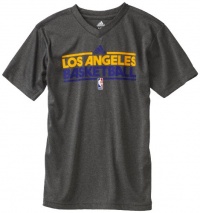 NBA Youth Los Angeles Lakers Pre-Game Fitted Short Sleeve - R289Nxla (Dark Grey Heather, Small) NBA Youth Los Angeles Lakers Pre-Game Fitted Short Sleeve - R289Nxla (Dark Grey Heather, Small)