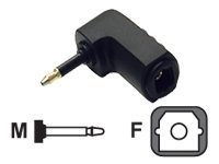 C2G / Cables to Go 40017 Velocity Right Angle Adapter Toslink to Mini Plug C2G / Cables to Go 40017 Velocity Right Angle Adapter Toslink to Mini Plug