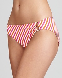 Preppy stripes prove a shore bet with this bikini bottom from Lauren by Ralph Lauren. The cut is utterly flattering -- gold ring detailing adds a hint of glitz. Preppy stripes prove a shore bet with this bikini bottom from Lauren by Ralph Lauren. The cut is utterly flattering -- gold ring detailing adds a hint of glitz.