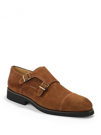 THE LOOKRich suede upperCap toeMonk strap closurePadded insoleTHE MATERIALSuede upperLeather lining and soleORIGINMade in Spain THE LOOKRich suede upperCap toeMonk strap closurePadded insoleTHE MATERIALSuede upperLeather lining and soleORIGINMade in Spain