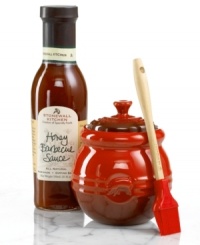 Give the gift of great taste! Home chefs go crazy over the deep notes and succulent flavors of Stonewall Kitchen's trademark BBQ sauce, and now, with Le Creuset's charming stoneware BBQ pot, you can give a gift that passes this meal must-have on. Give the gift of great taste! Home chefs go crazy over the deep notes and succulent flavors of Stonewall Kitchen's trademark BBQ sauce, and now, with Le Creuset's charming stoneware BBQ pot, you can give a gift that passes this meal must-have on.