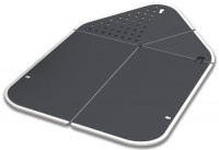 Joseph Joseph Rinse and chop Chopping Board and Colander, Grey Joseph Joseph Rinse and chop Chopping Board and Colander, Grey