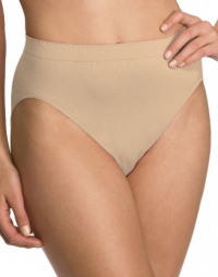 Bali Women's Microfiber Hi-Cut Panty, Nude, 10/11