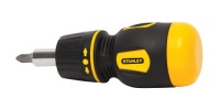 Stanley 66-358 Stanley Stubby Ratcheting MultiBit Screwdriver Stanley 66-358 Stanley Stubby Ratcheting MultiBit Screwdriver