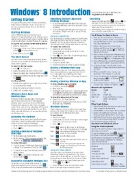 Windows 8 Quick Reference Guide (Cheat Sheet of Instructions, Tips & Shortcuts - Laminated Guide) Windows 8 Quick Reference Guide (Cheat Sheet of Instructions, Tips & Shortcuts - Laminated Guide)