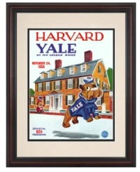 A battle of brains and brawn, the Harvard-Yale football rivalry was as fierce in 1956 as it is today. A great piece for Bulldogs alum, this restored cover art from that year's Ivy League matchup will be a hit by the big screen or in the office. A battle of brains and brawn, the Harvard-Yale football rivalry was as fierce in 1956 as it is today. A great piece for Bulldogs alum, this restored cover art from that year's Ivy League matchup will be a hit by the big screen or in the office.