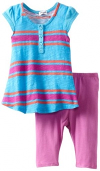 Splendid Littles Baby-Girls Newborn Santorini Stripe Short Sleeve Tunic Legging Set, Blue Moon, 6-12 Months Splendid Littles Baby-Girls Newborn Santorini Stripe Short Sleeve Tunic Legging Set, Blue Moon, 6-12 Months