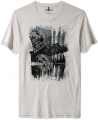 Stay in summer with this casually cool t-shirt from Kenneth Cole Reaction. Stay in summer with this casually cool t-shirt from Kenneth Cole Reaction.