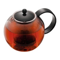 Bodum Assam Medium Tea Press with Plastic Filter, Black, 1.0 l, 34 oz. Bodum Assam Medium Tea Press with Plastic Filter, Black, 1.0 l, 34 oz.