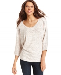 With a knit print, this Alternative Apparel top is a quirky play on traditional sweaters -- perfectly paired with the season's skinny jeans! With a knit print, this Alternative Apparel top is a quirky play on traditional sweaters -- perfectly paired with the season's skinny jeans!