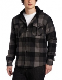 Subculture Men's Clock Subculture's Flannel Jacket With Sherpa Lining