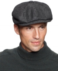 A nineteenth-century style right on trend for today: Country Gentlemen's wool-blend Newsboy with double-snap peak. A nineteenth-century style right on trend for today: Country Gentlemen's wool-blend Newsboy with double-snap peak.