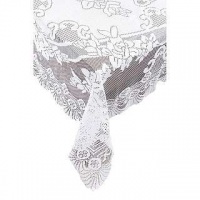 Ritz 63-Inch by 108-Inch Oblong Lace Tablecloth, White Ritz 63-Inch by 108-Inch Oblong Lace Tablecloth, White