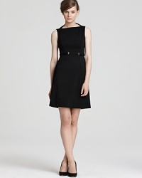 A DIANE von FURSTENBERG LBD gets a decadent dose of style from gold hardware at the front waistline for a desk-to-dinner winning combination. A DIANE von FURSTENBERG LBD gets a decadent dose of style from gold hardware at the front waistline for a desk-to-dinner winning combination.