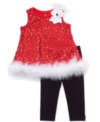 I found presents under the tree and found this delightful 2 piece adorable Santa dress set by Rare Editions just for me! I found presents under the tree and found this delightful 2 piece adorable Santa dress set by Rare Editions just for me!
