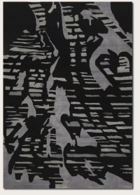 Couristan 1478/0804 Rythmia Shadows/Black-Grey 2-Feet 2-Inch by 8-Feet Runner Rug