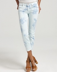 Update your summer denim with 7 For All Mankind's tie-dye jeans. These skinnies are a groovy way to do the season's color-denim trend. Update your summer denim with 7 For All Mankind's tie-dye jeans. These skinnies are a groovy way to do the season's color-denim trend.